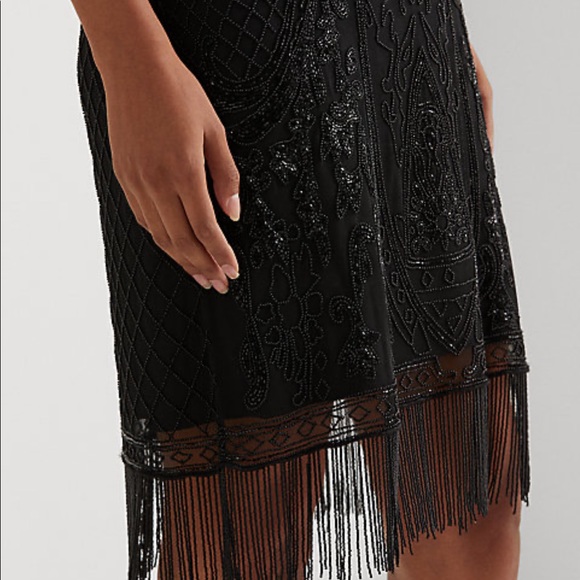 Ralph Lauren Black Label Beaded Sleeveless Cocktail Dress Black Size 6 - Picture 12 of 13